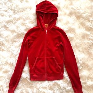 Juicy Couture velour zip-front